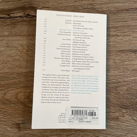 Ain't I a Woman? (Penguin Great Ideas) By Sojourner Truth Book - Picture 4 of 4